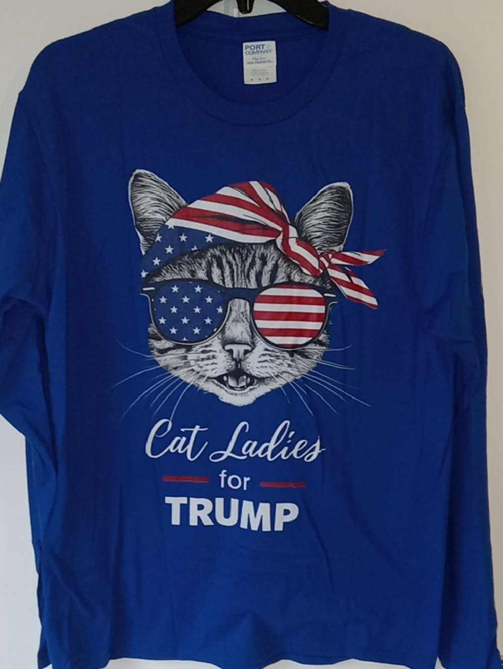 Cat Ladies for Trump Graphic Tee - Royal Blue